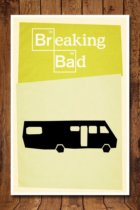 Breaking Bad Minimal Print - Poster Based on the hit AMC TV Show - 11x17