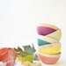 Wooden Mini Bowl Set of Five: Bright colors for Fall