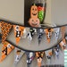 Spooky "Happy Halloween" Set of 2 Fabric Buntings Banners