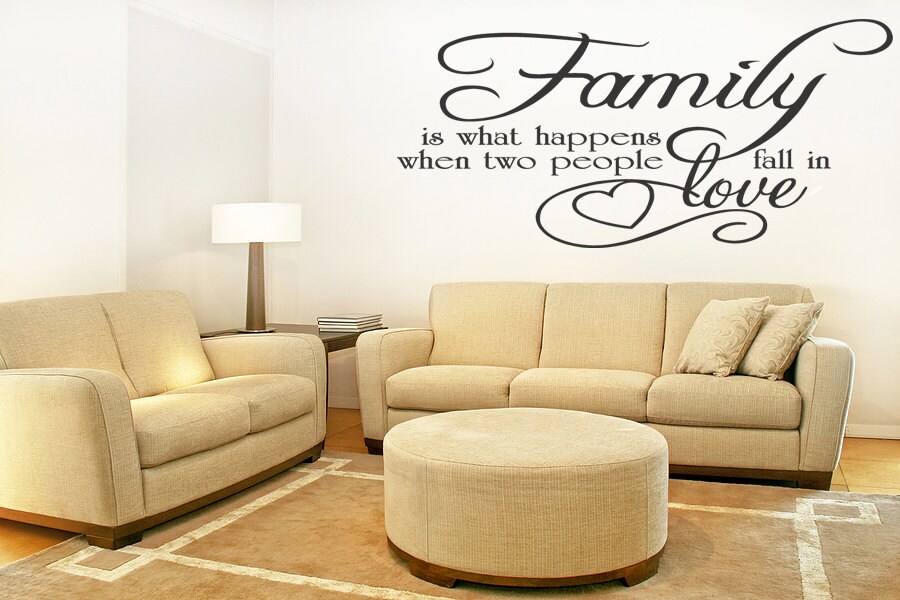 Family Love Quote Vinyl Wall Quotes Decal Stickers Decor Wall