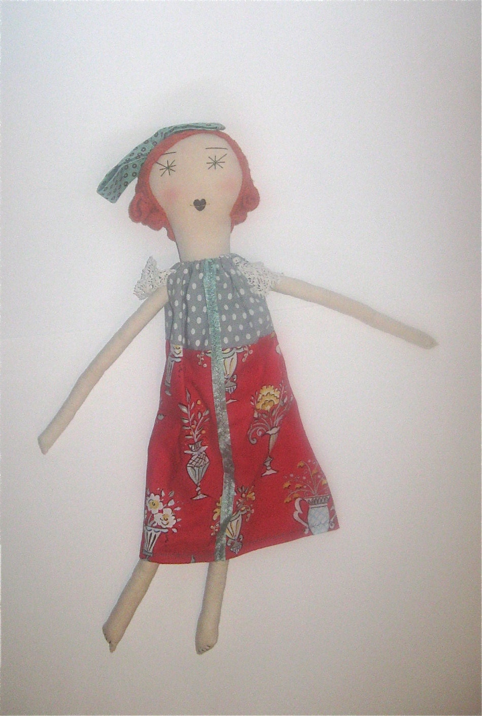 Flora Handmade Rag Doll Soft Cloth Doll 22 Inches