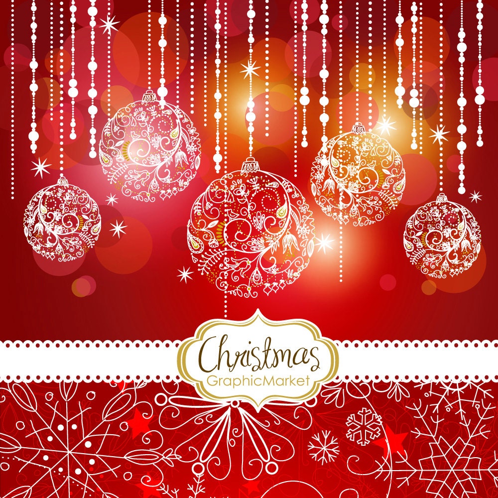 5 Christmas template designs Clip art and by GraphicMarket