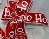Ho Ho Ho SANTAs are you ReadY To WRAP with 3 yards WireD RiBbOn - HoHoHo Wired Ribbon CHRISTMAS HomeMade Packages Gifts , Bows Il_170x135