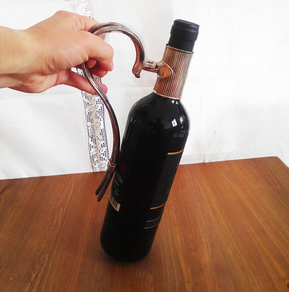 Wine Holder Pourer Handle Antique Plated By OrsaMag