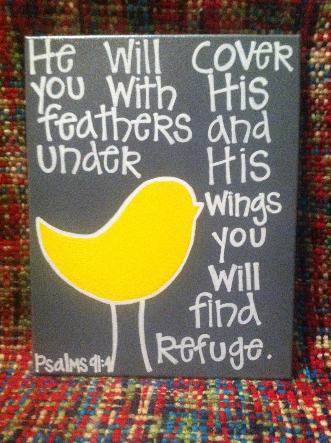 Handmade Bible Verse Canvas Painting by Studio116Designs on Etsy