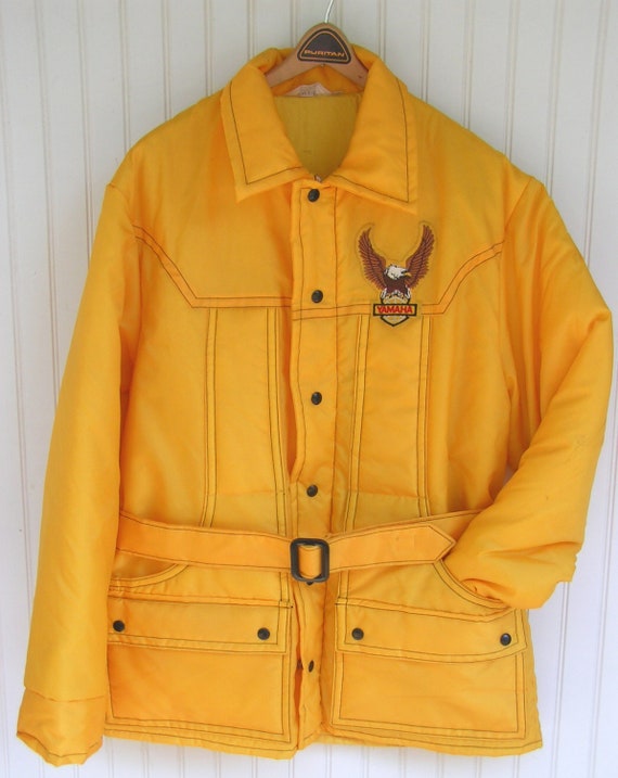 Snowmobile jacket 1970s vintage mens Yamaha jacket XL w