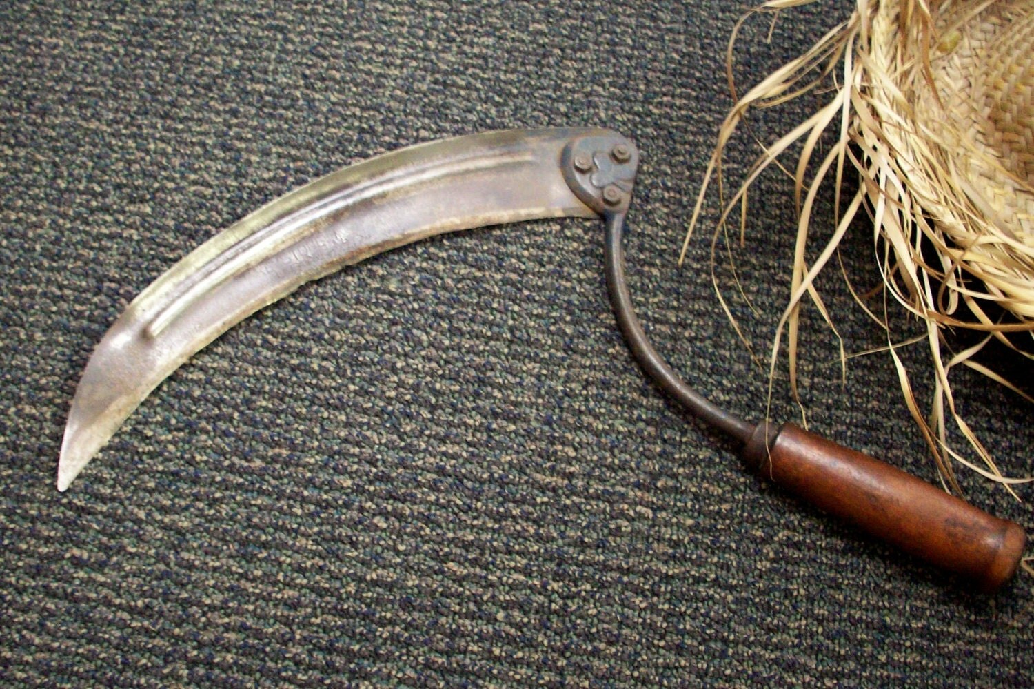 Antique Sickle Scythe Corn Knife Farm Tool Knife by
