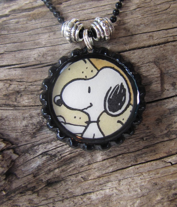 Snoopy Jewelry Vintage Peanuts Snoopy Necklace OOAK