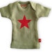 Sasha Doll & MSD sized T-Shirt - Sage with Red Star