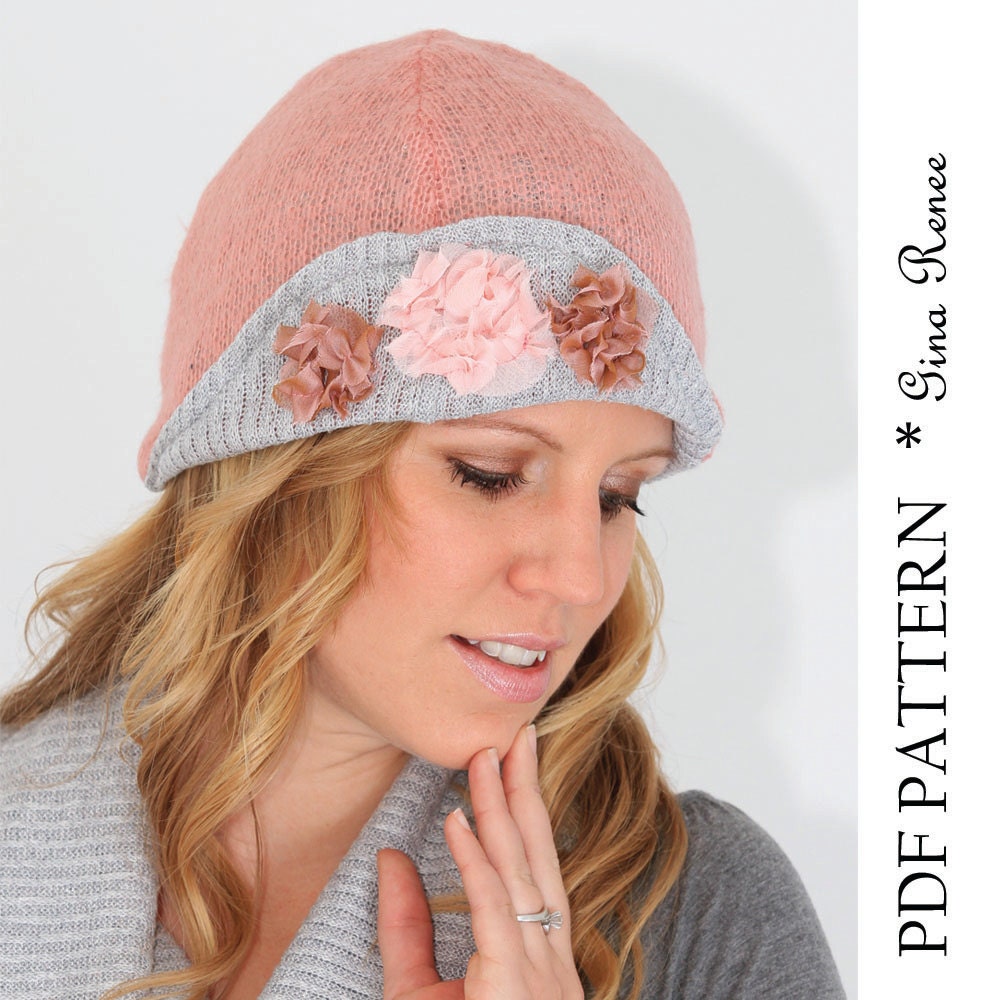 headband tutorial sewing Flapper Cloche a Hat pattern with modern sewing twist. hat