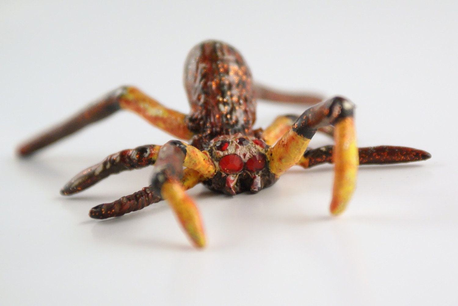 Miniature Spider Totem Creepy Spider Clay Animal Pet