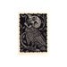 Skull Vulture Harpy Linoleum Block Print