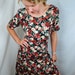 Vintage 80s Lace Up Maxi Dress