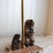 GroundHog Day, Vintage Groundhog, Punxsutawney Phil, Desk Pen Set, Vintage Office, Desk Organzier, Brown, Animal, Souvenir, folk lore