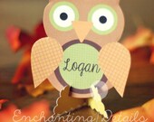 INSTANT DOWNLOAD Printable Owl Place Cards- DIY/Customize Editable in Adobe Reader Il_170x135