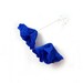 Nunofelt Earrings Felted Earrings Blue indigo earrings felt nuno flower nunofelt silk folk boho wool fairy