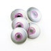 Eye Sewing Buttons. Handmade Buttons. 5 Shank Style Bright Pink Eyeball.