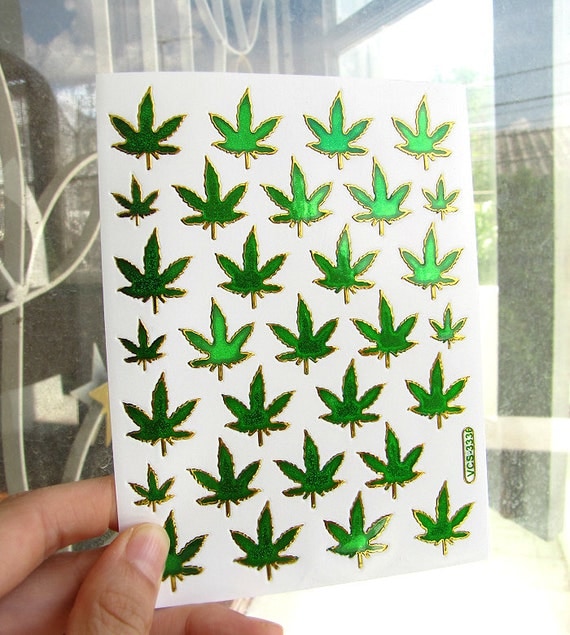 3 sticker sheets holographic weed marijuana pot leaf 3 sticker sheets holographic weed marijuana pot leaf