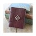 Leather Journal . THE WRITER - Gloria Steinem quote . handmade handbound . burgundy (320 pgs)