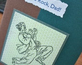 You Rock, Dad - Father's Day Card in Green and Brown