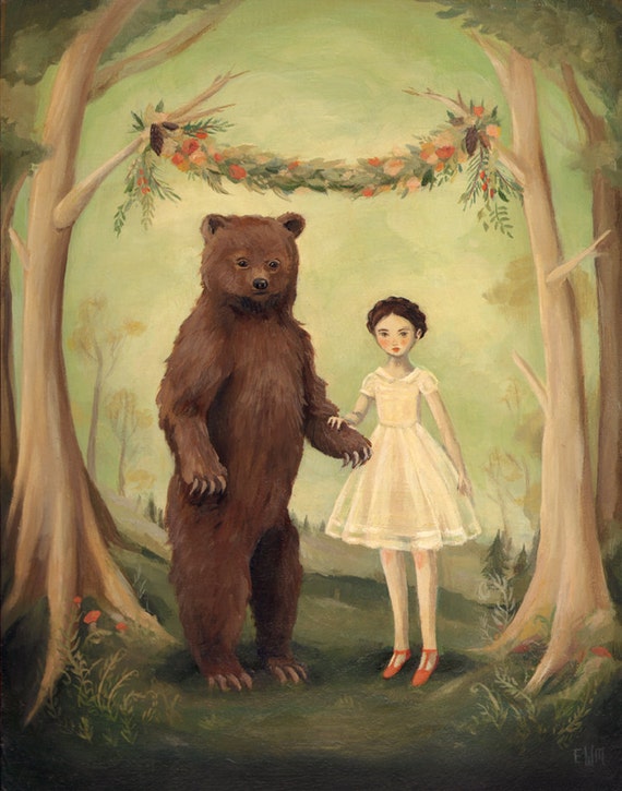 In the Spring, She Married a Bear / Large Print 11x14