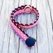 Woven Gift Bracelet, Pink Purple and Yellow Bracelet, Small Bracelet, ANIMALS