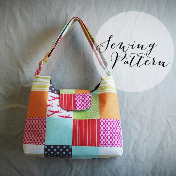 INSTANT DOWNLOAD - Messenger Bag Sewing Pattern - PDF by Jenna Lou ...