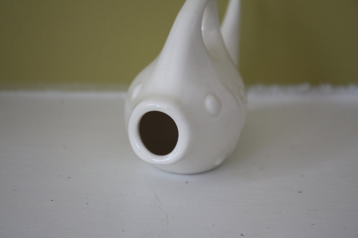Ceramic fish toothpick holder. Vintage toothpick holder.