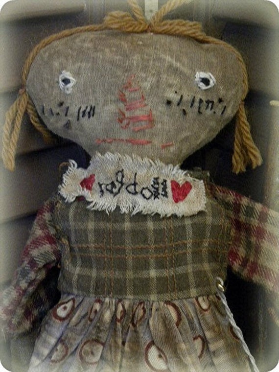 Old Vintage Primitive Primitive Doll Primitive Folk Art