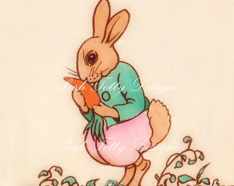 Mr Rabbit Happy Birthday 1930s Vintage Digital Download Printable Images (376)