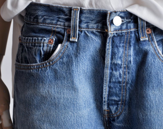 LEVIS med wash denim baggy jeans / s / m