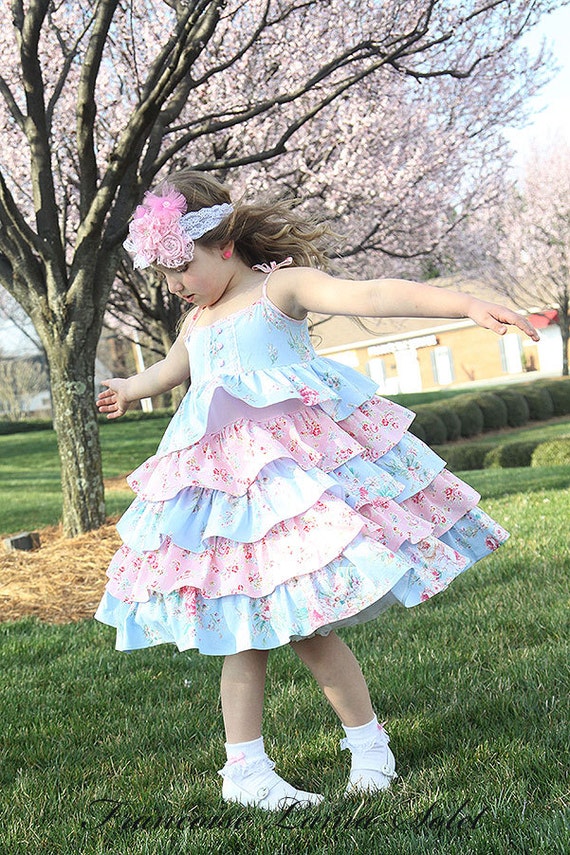 Items similar to Girl dress Easter birthday flower girl wedding pageant ...