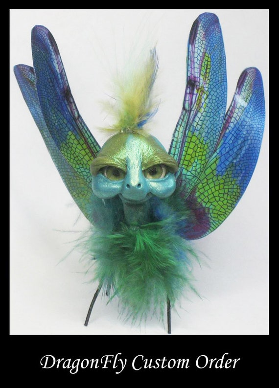 Reserved to Cory Polymer Clay DragonFly Fantasy Little