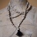 108 white bone skull bead mala 9x13mm beads Day of the Dead