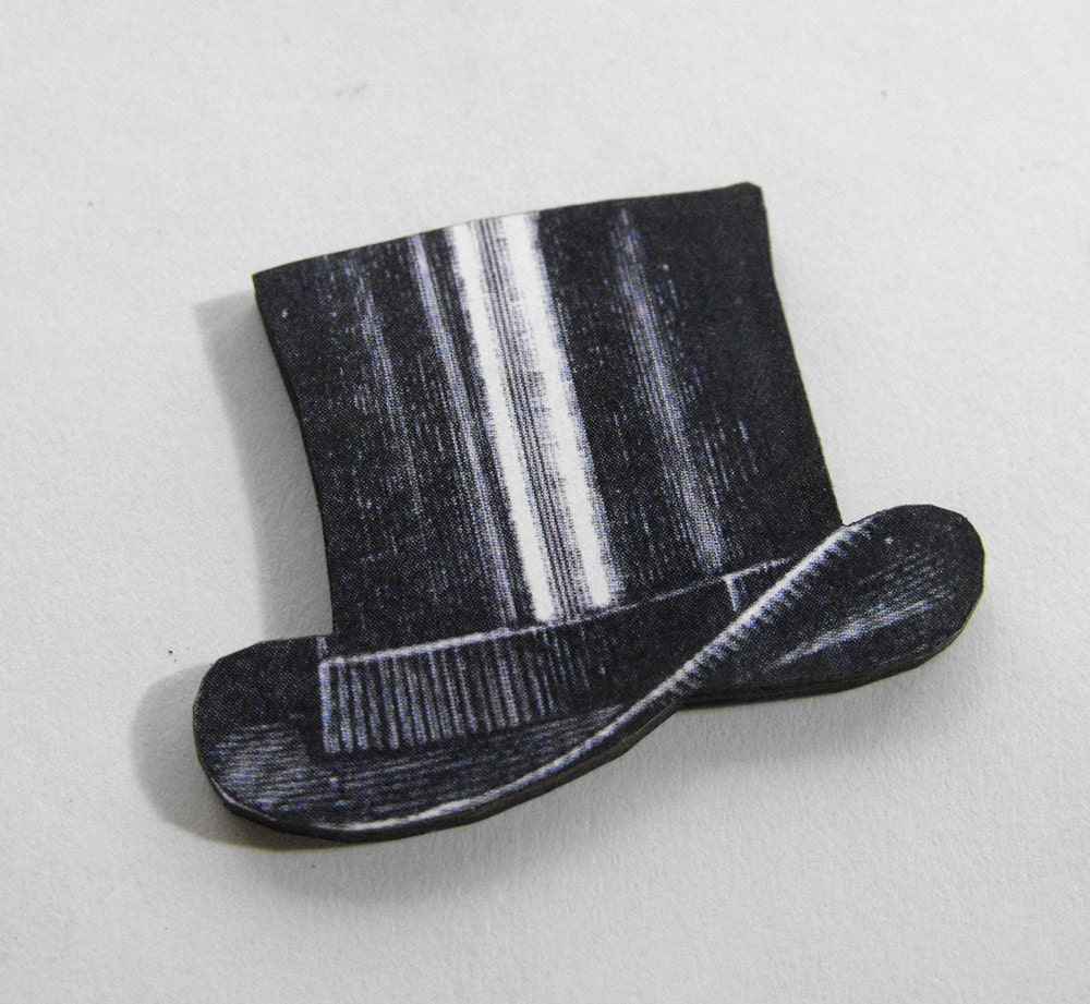 12 Wood Top Hats Collection of 12 Wooden Laser Cut Out