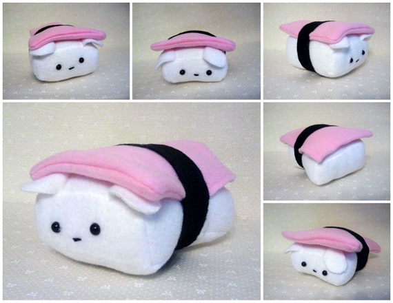 Lil Spam Musubi Sushi Pup Nigiri Plush Dog by Cornstarch