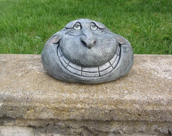 Grins the Rock - Yard Art - Garden Decor