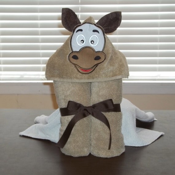 Horse Hooded Towel/ Personalized