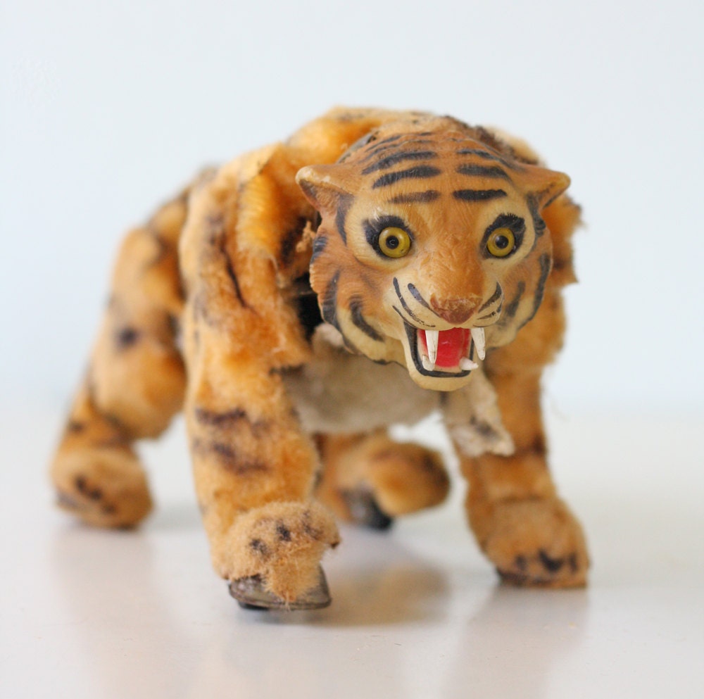 Vintage Tiger Toy Bengali Tiger by Marx