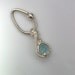 Blue Chalcedony Belly Button Jewelry Silver Body Jewelry