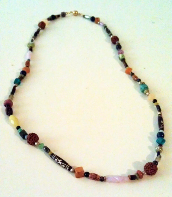 Mixed Media Beaded Necklace