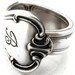 Size 10 Signature Spoon Ring With B Monogram 1950