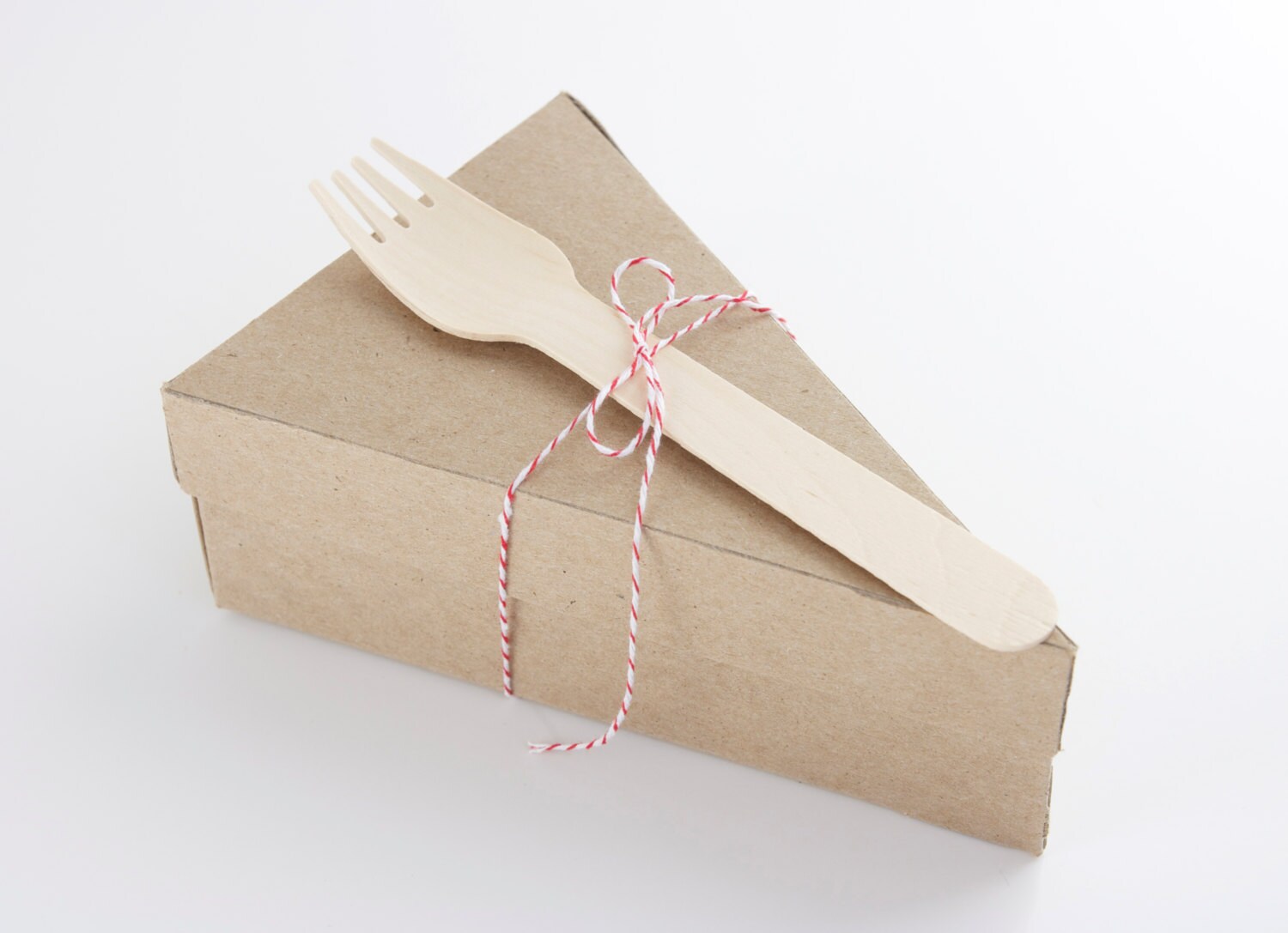 25 DELUXE LIDDED 2 Pc Kraft WedgeShaped Pie Box Kits with