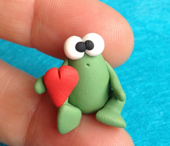 Mr Frog Ranocchietto Verde A Little Polymer Clay Creation