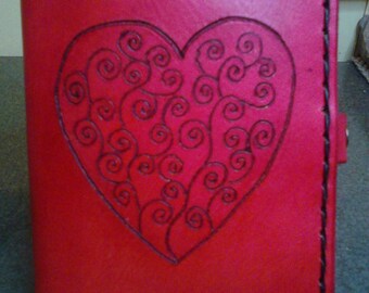 Leather Journal Heart by Amy
