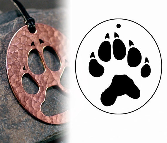 Reserved Custom Wolverine Paw Print Necklace By Unicornsgarden