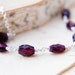 Garnet Jewelry Necklace January Birthstone Sterling Silver Burgundy Oxblood Red