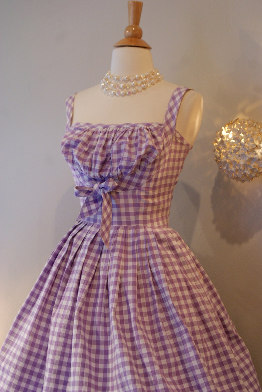 50s Dress Vintage 1950s So Cute Gingham Dress