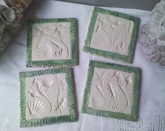 Seaside Ceramic Tiles/ Backsplash/Coasters
