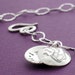 Mother's Mini Locket Bracelet in Sterling Silver - Hand Stamped, Engraved Child Name and Birthdate by EclecticWendyDesigns